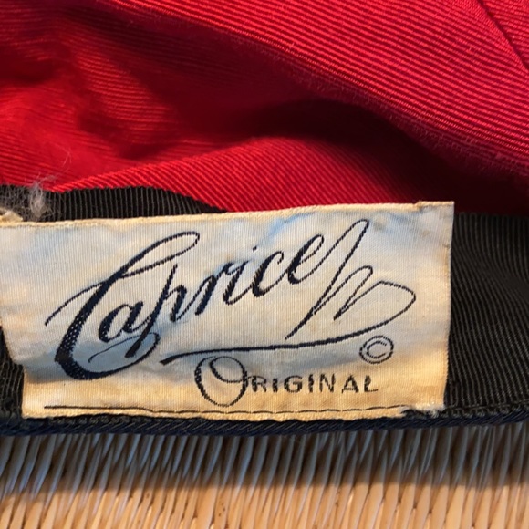 Vintage Black Velvet hat cap by Caprice Original - Picture 6 of 9